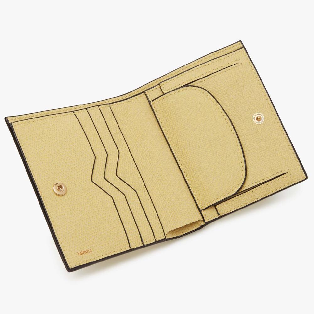 Valextra Portafoglio da Donna di Lusso in Pelle Gialla | Valextra Moda