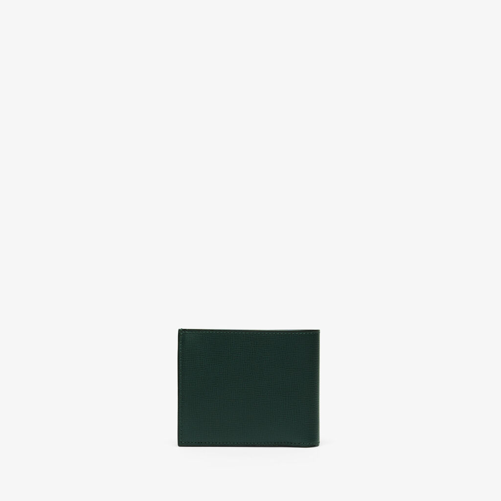 Valextra Portafoglio Bifold in Pelle Verde con portamonete | Valextra Promozione