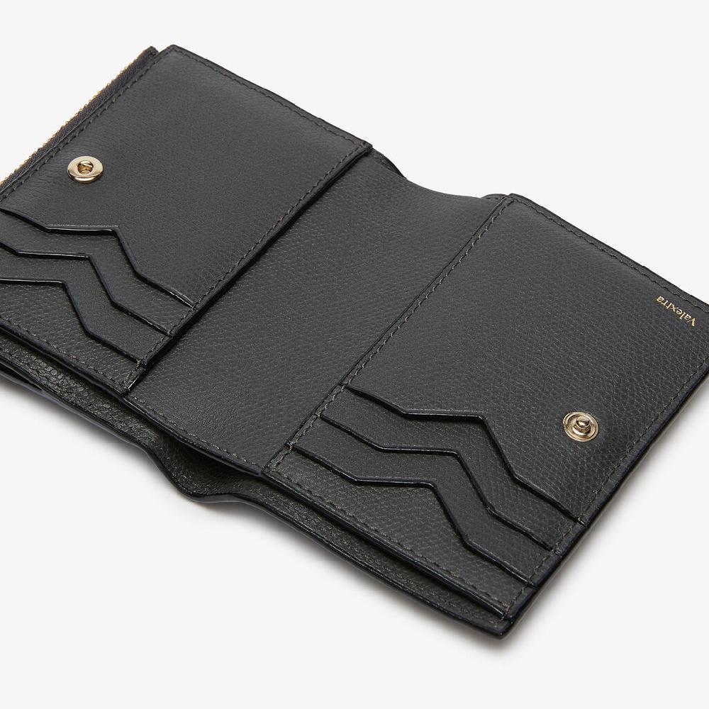 Valextra Portafoglio bifold da Uomo di Lusso in Pelle Grigia | Valextra Fino Al -60%