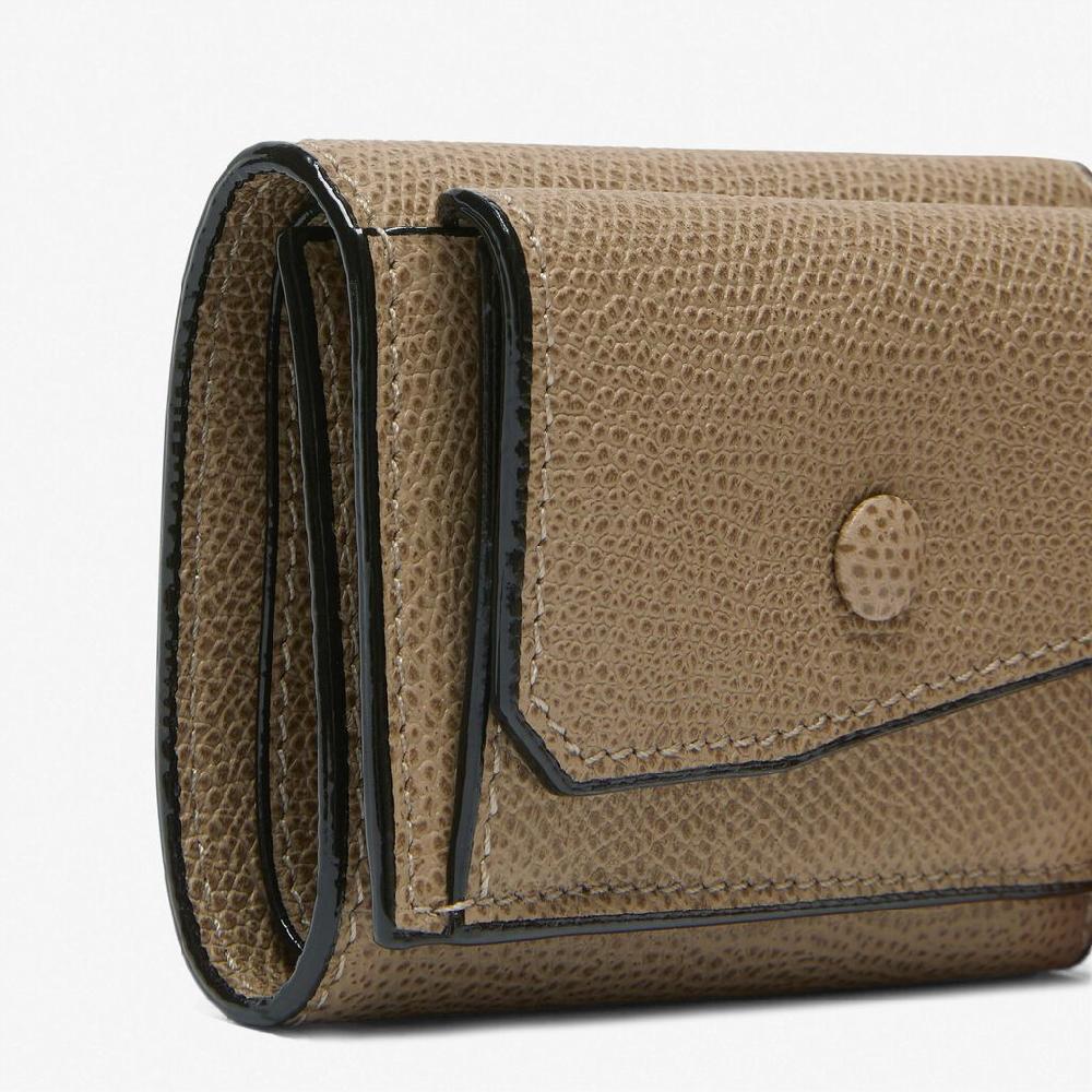 Valextra Portafoglio Bifold in Pelle Marrone Tortora | Valextra Prezzo Ridotto