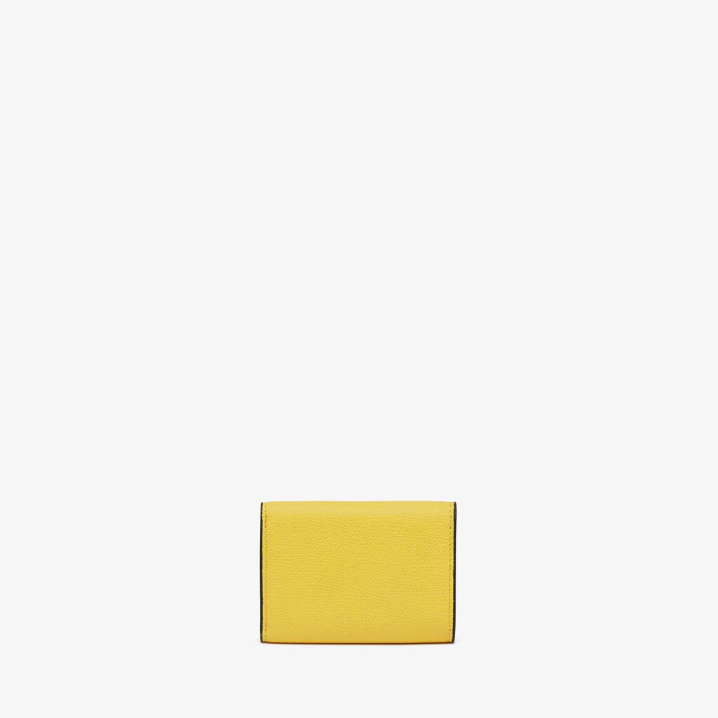 Valextra Portafoglio bifold in Pelle Gialla | Valextra Sottocosto