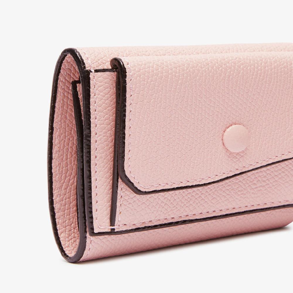 Valextra Portafoglio piccolo con portamonete in Pelle Rosa | Valextra Convenienza