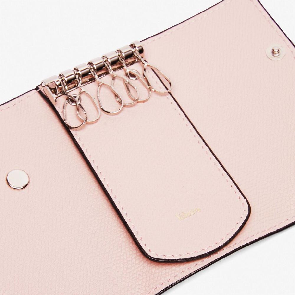 Valextra Portachiavi in Pelle Rosa | Valextra Sconto
