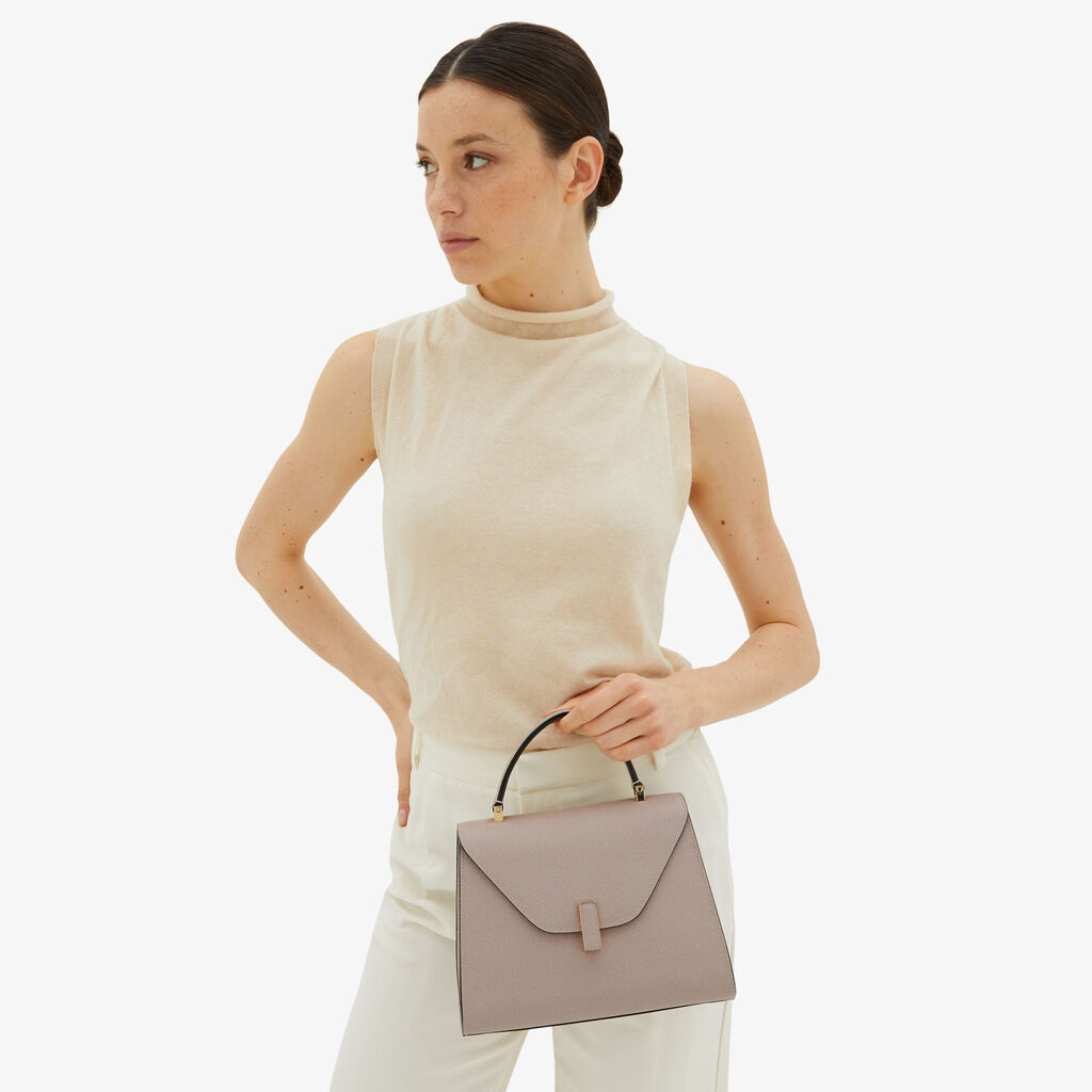 Valextra Borsa a mano da Donna in Pelle Rosa Nude | Valextra Iside Offerta