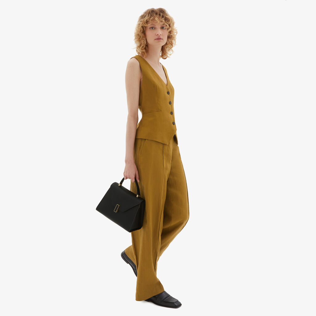 Valextra Borsa a mano Media in Pelle Nera | Valextra Iside Outlet