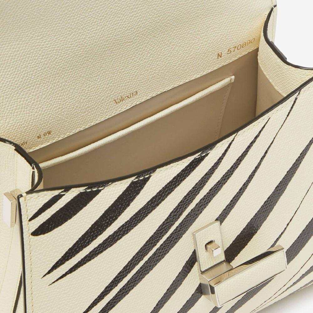 Valextra Borsa a mano da Donna di Lusso Bianca e Nera | Valextra Iside In Vendita