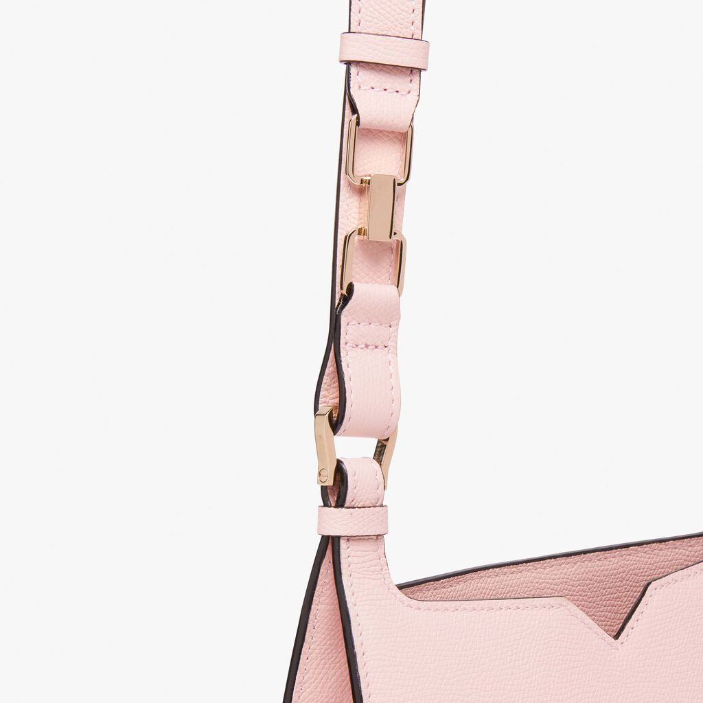 Valextra Borsa a spalla Mini in Pelle Rosa | Valextra Hobo Saldi Di Fabbrica