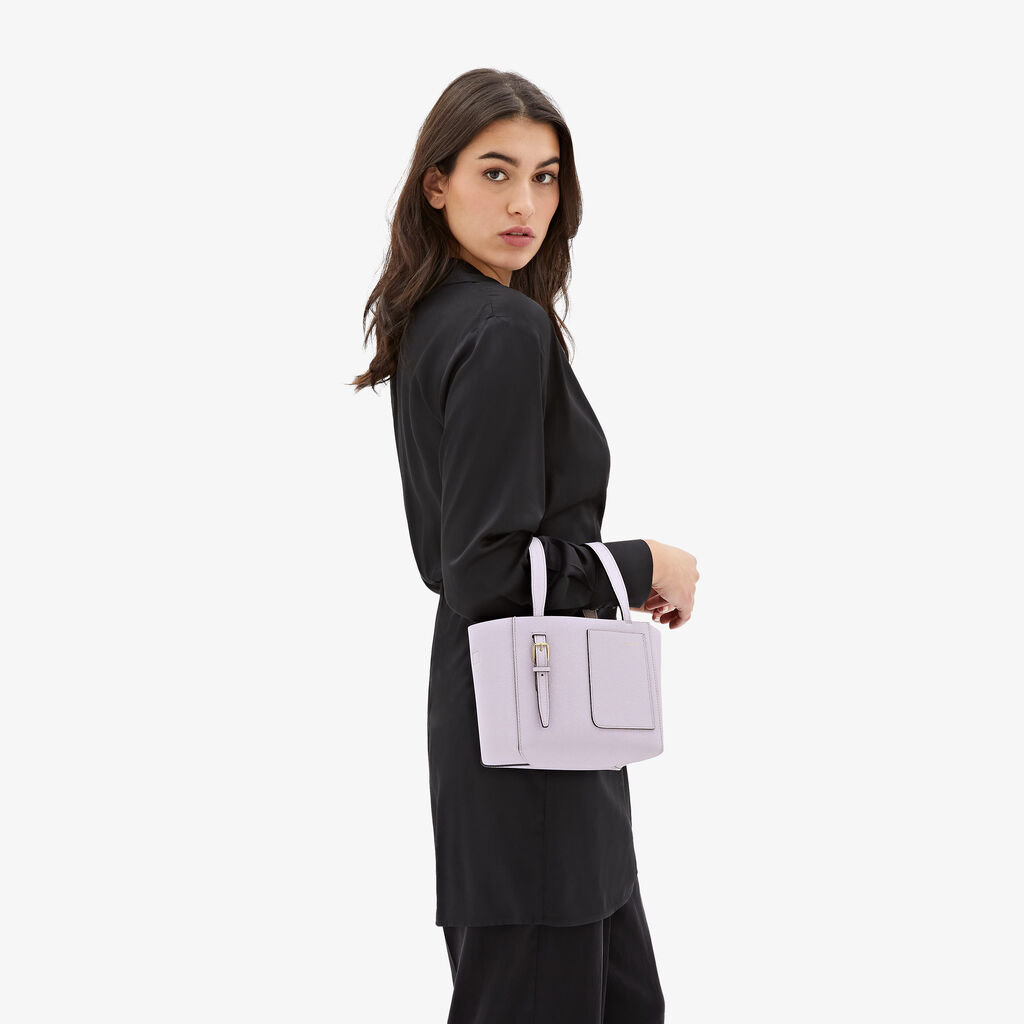 Valextra Borsa a secchiello Donna di Lusso in Pelle Lilla | Valextra Soft Vendite Flash