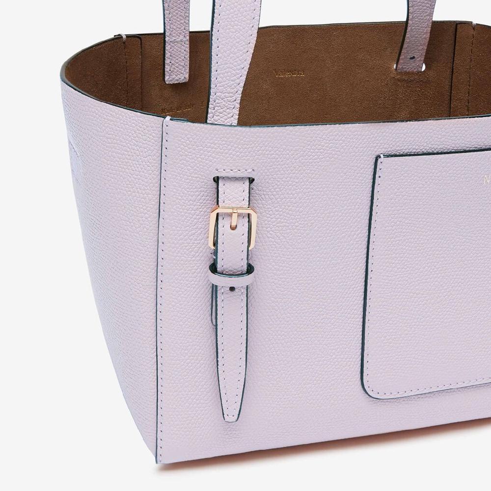 Valextra Borsa a secchiello Donna di Lusso in Pelle Lilla | Valextra Soft Vendite Flash