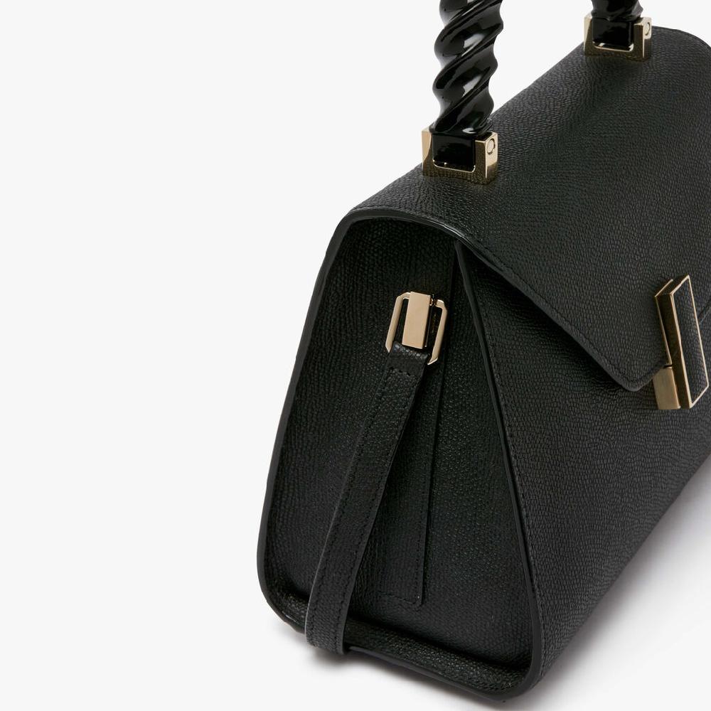 Valextra Borsa a mano da Donna Mini in Pelle rigida Nera | Valextra Iside Offerta speciale