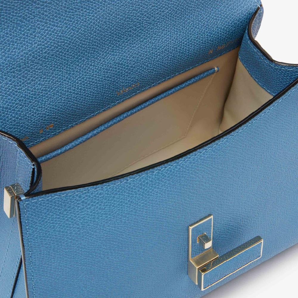 Valextra Borsa a mano da Donna Mini in Pelle Azzurra | Valextra Iside Comprare a buon mercato