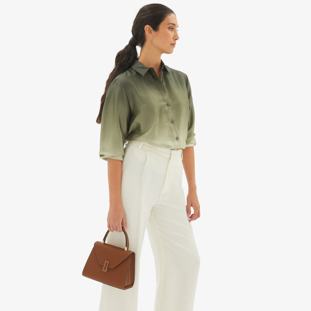 Valextra Borsa a mano da Donna in Pelle rigida Marrone | Valextra Iside Italia