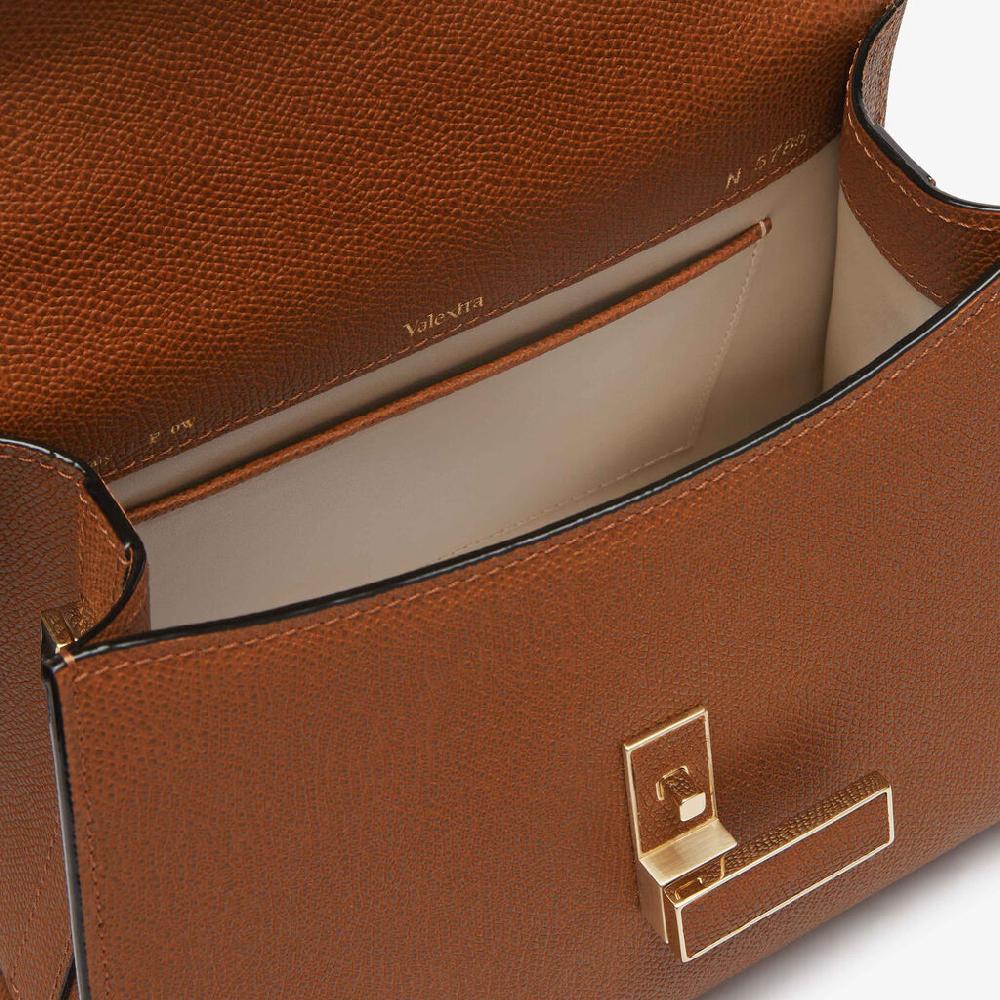 Valextra Borsa a mano da Donna in Pelle rigida Marrone | Valextra Iside Italia
