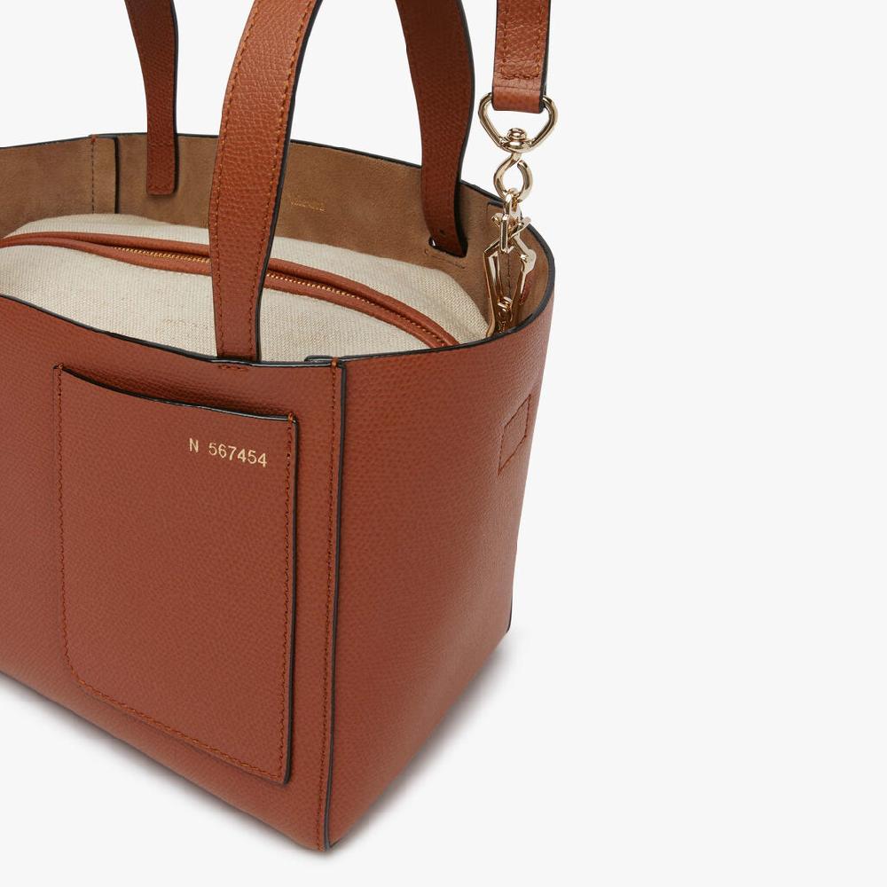Valextra Borsetta a secchiello da Donna Marrone di Lusso | Valextra Soft Promozione
