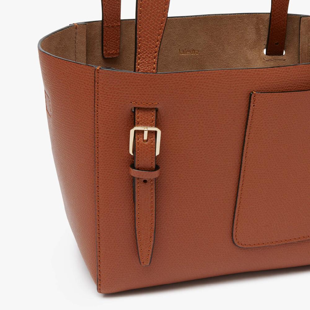 Valextra Borsetta a secchiello da Donna Marrone di Lusso | Valextra Soft Promozione