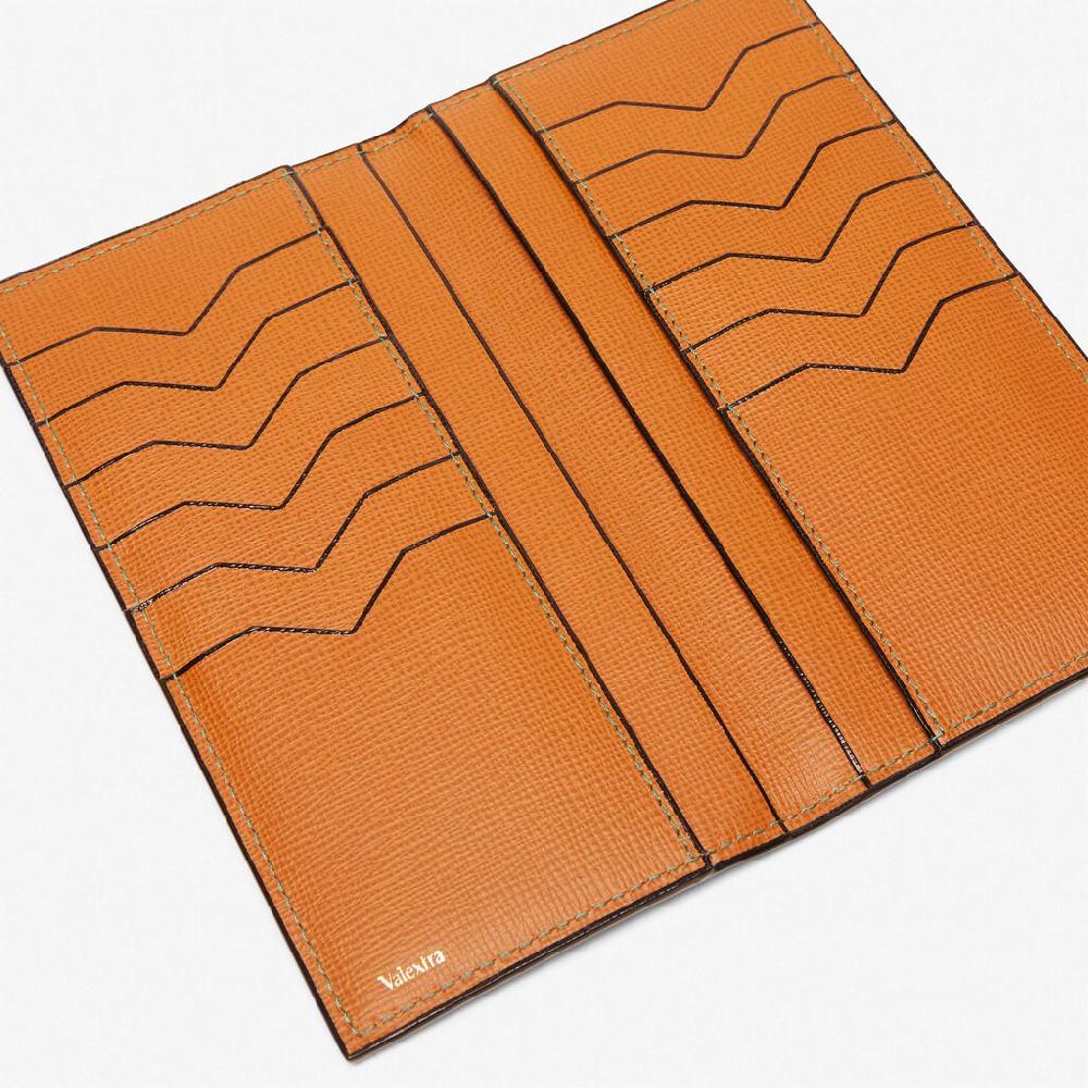 Valextra Portafoglio Bifold con tasche in Pelle Marrone | Valextra Sconto