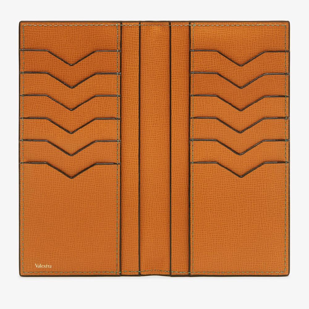 Valextra Portafoglio Bifold con tasche in Pelle Marrone | Valextra Sconto