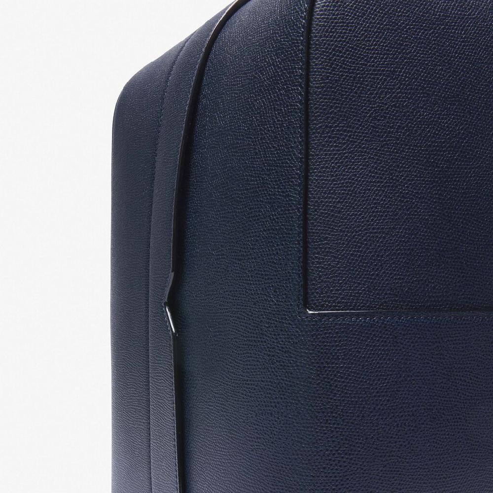 Valextra Zaino porta PC e tablet in Pelle Blu | Valextra V-Line Saldi