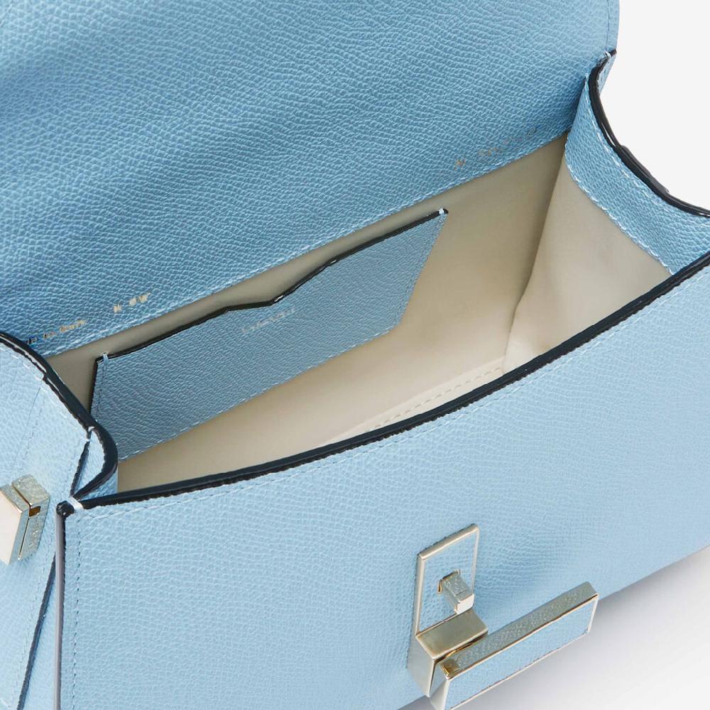 Valextra Borsa tracolla da Donna in Pelle rigida Blu | Valextra Iside Saldi Di Fabbrica