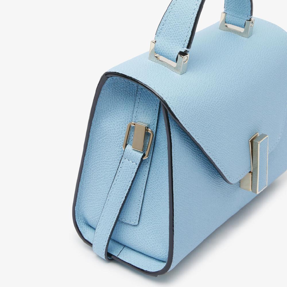 Valextra Borsa tracolla da Donna in Pelle rigida Blu | Valextra Iside Saldi Di Fabbrica