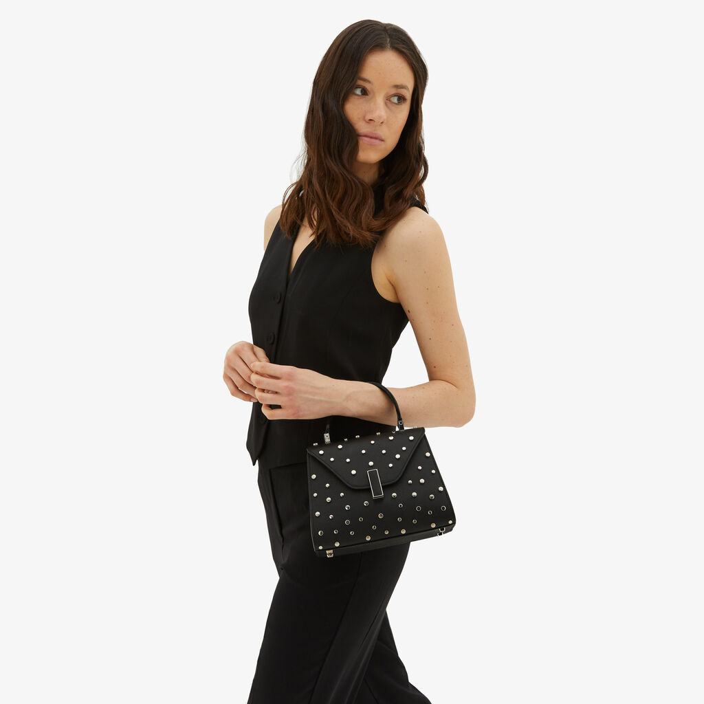 Valextra Borsa a mano da Donna Mini Nera di Lusso | Valextra Iside Vendite Flash