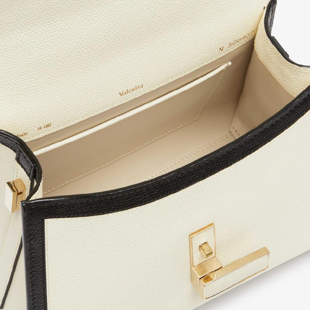 Valextra Borsa a mano Mini in Pelle Bianca | Valextra Iside Negozio