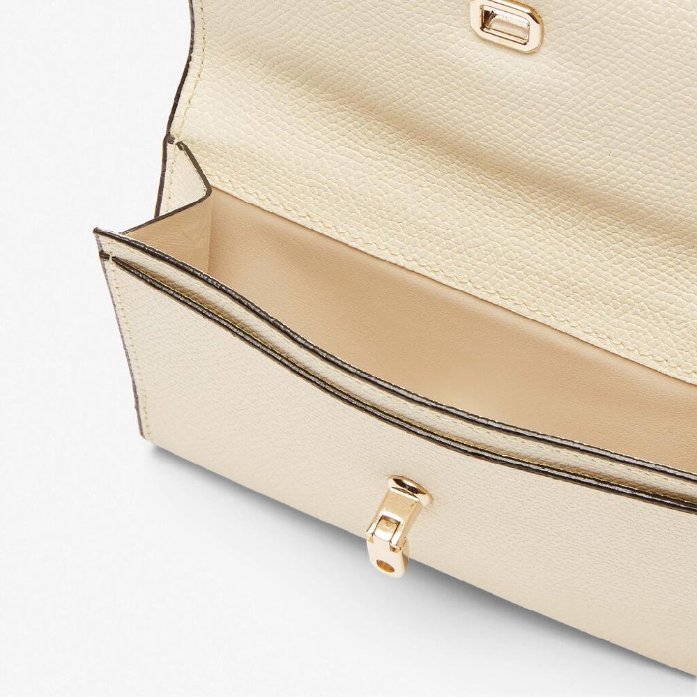 Valextra Portafoglio piccolo in Pelle Bianca | Valextra Brera Moda