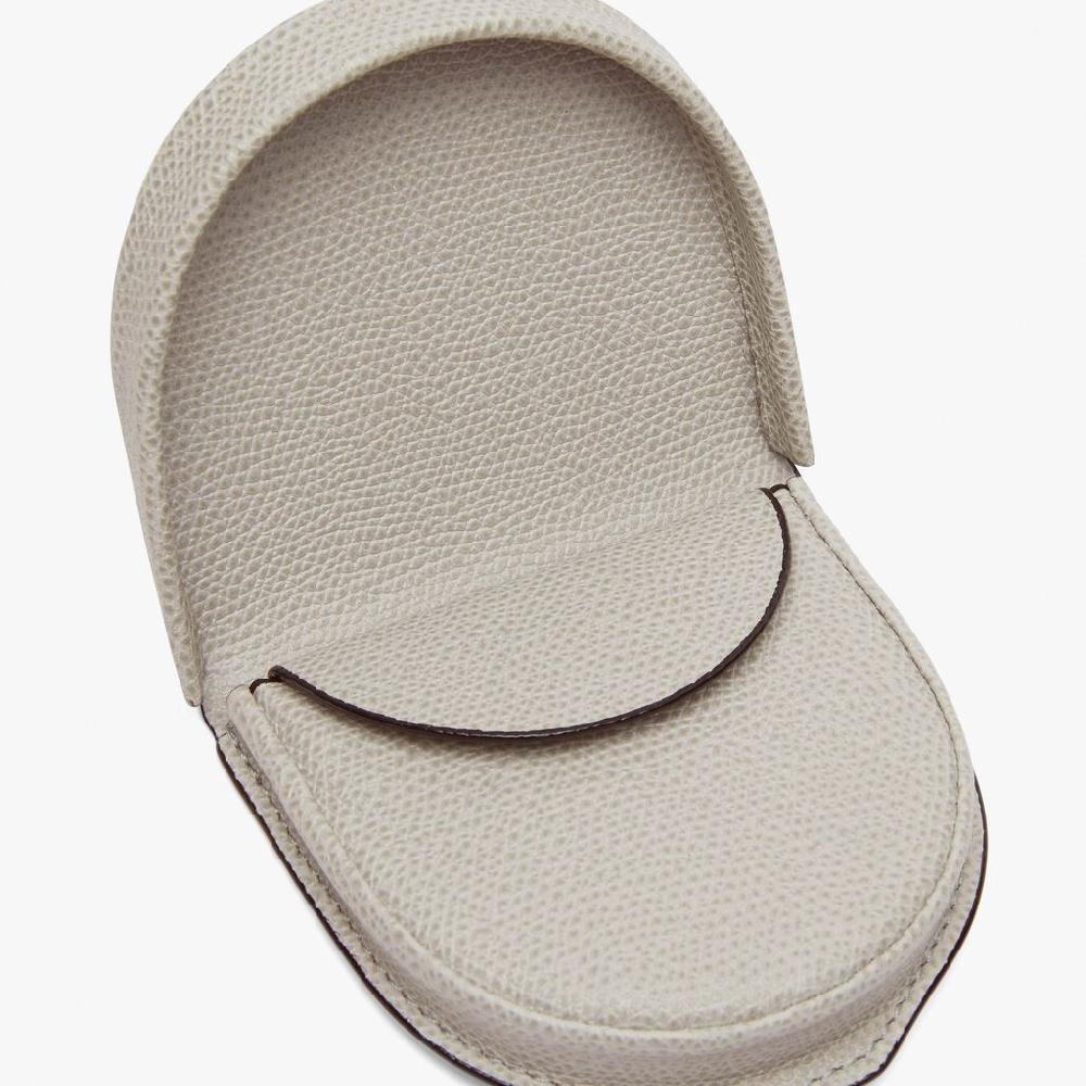 Valextra Portamonete in Pelle Grigio chiaro | Valextra Piccola Pelletteria Spedizione Gratuita