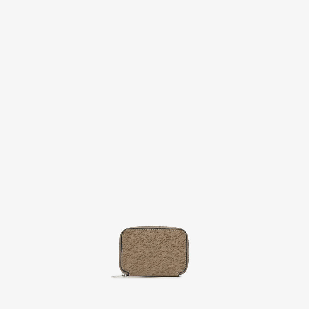 Valextra Portatessere da Donna in Pelle Marrone | Valextra Zip Around Pezzi Unici