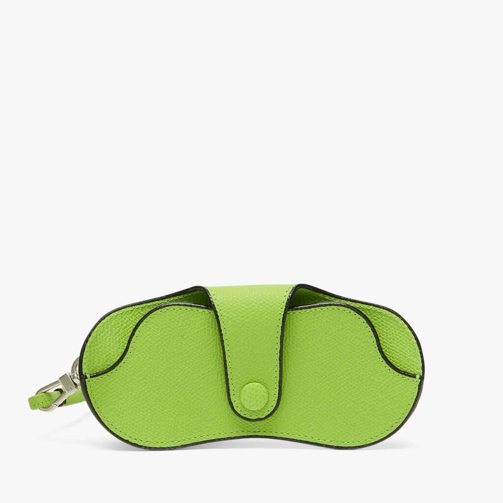 Valextra Custodia occhiali da Donna in Pelle Verde di Lusso | Valextra Soddisfazione Garantita