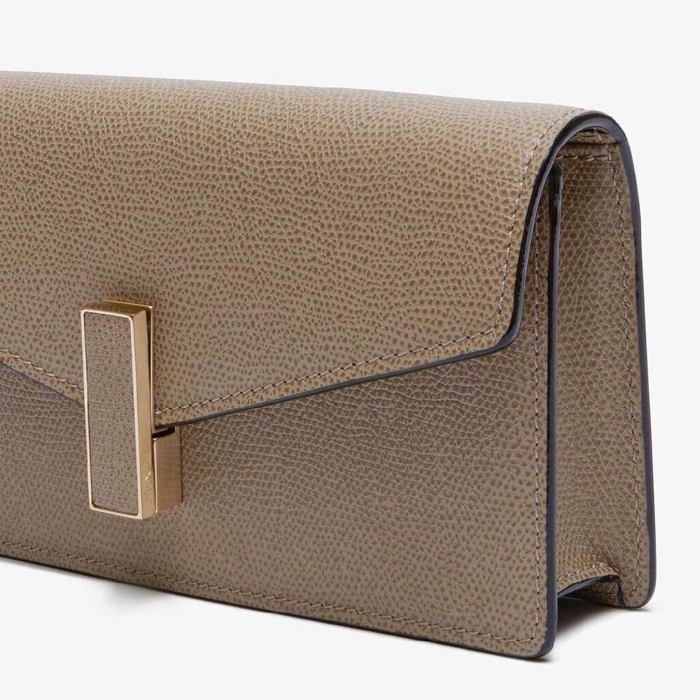 Valextra Clutch da Donna in Pelle Marrone di Lusso | Valextra Iside Shopping Online