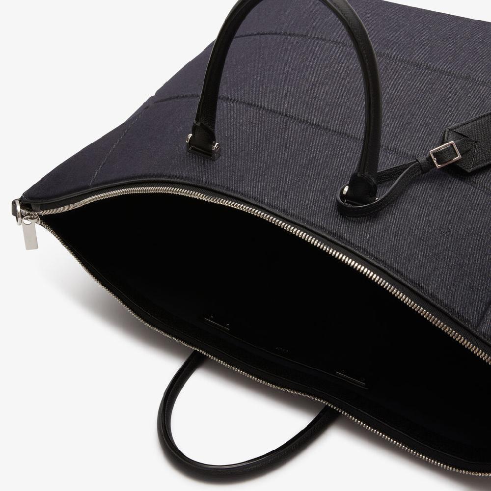 Valextra Borsa da viaggio pieghevole Blu e Nera | Valextra Poliedrica Novità