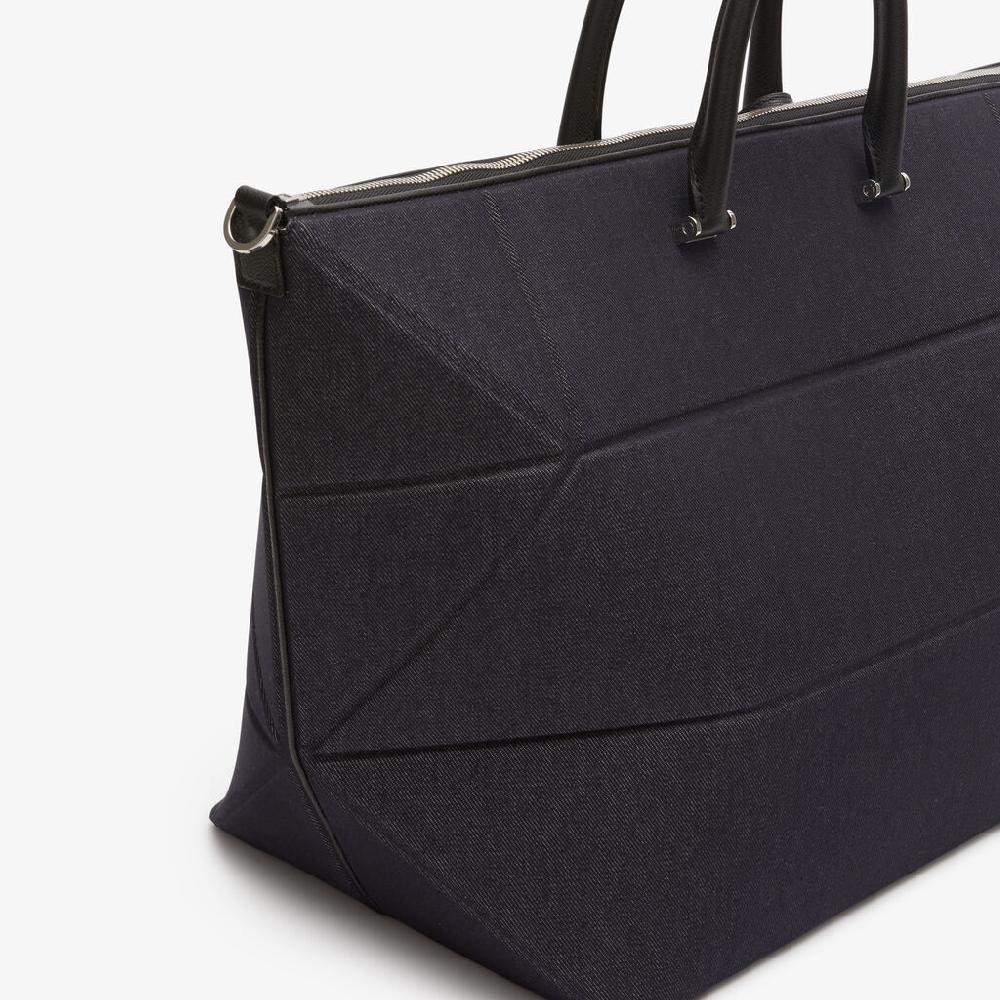 Valextra Borsa da viaggio pieghevole Blu e Nera | Valextra Poliedrica Novità