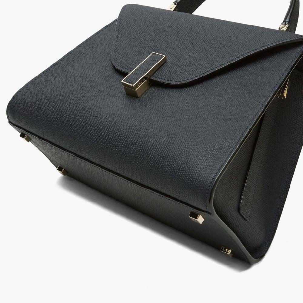 Valextra Borsa a mano Media in Pelle Blu Ottanio | Valextra Iside Economico
