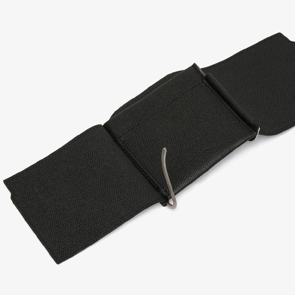 Valextra Portafoglio con fermasoldi trifold in Pelle Nera | Valextra Offerte