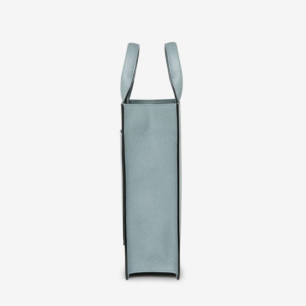 Valextra Tote bag Mini in Pelle Blu | Valextra Boxy Italia