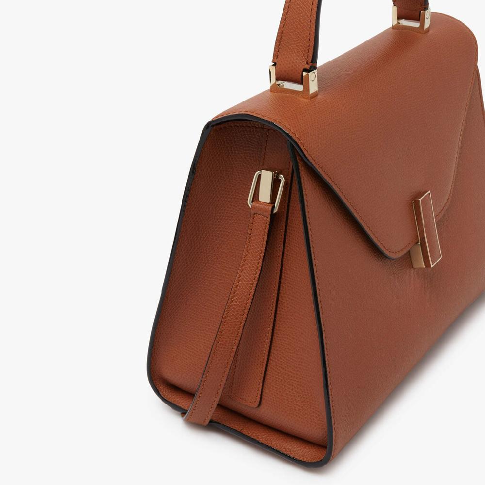Valextra Borsa a mano da Donna Media in Pelle Marrone | Valextra Iside In Linea