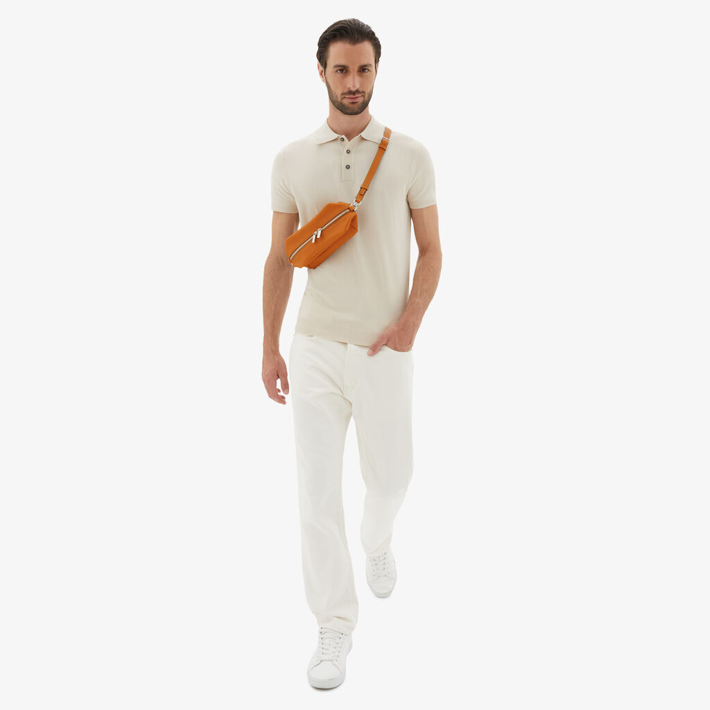 Valextra Borsa Origami Mini da Uomo in Pelle Marrone | Valextra Nuovo