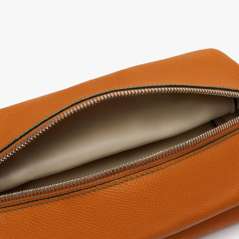 Valextra Borsa Origami Mini da Uomo in Pelle Marrone | Valextra Nuovo