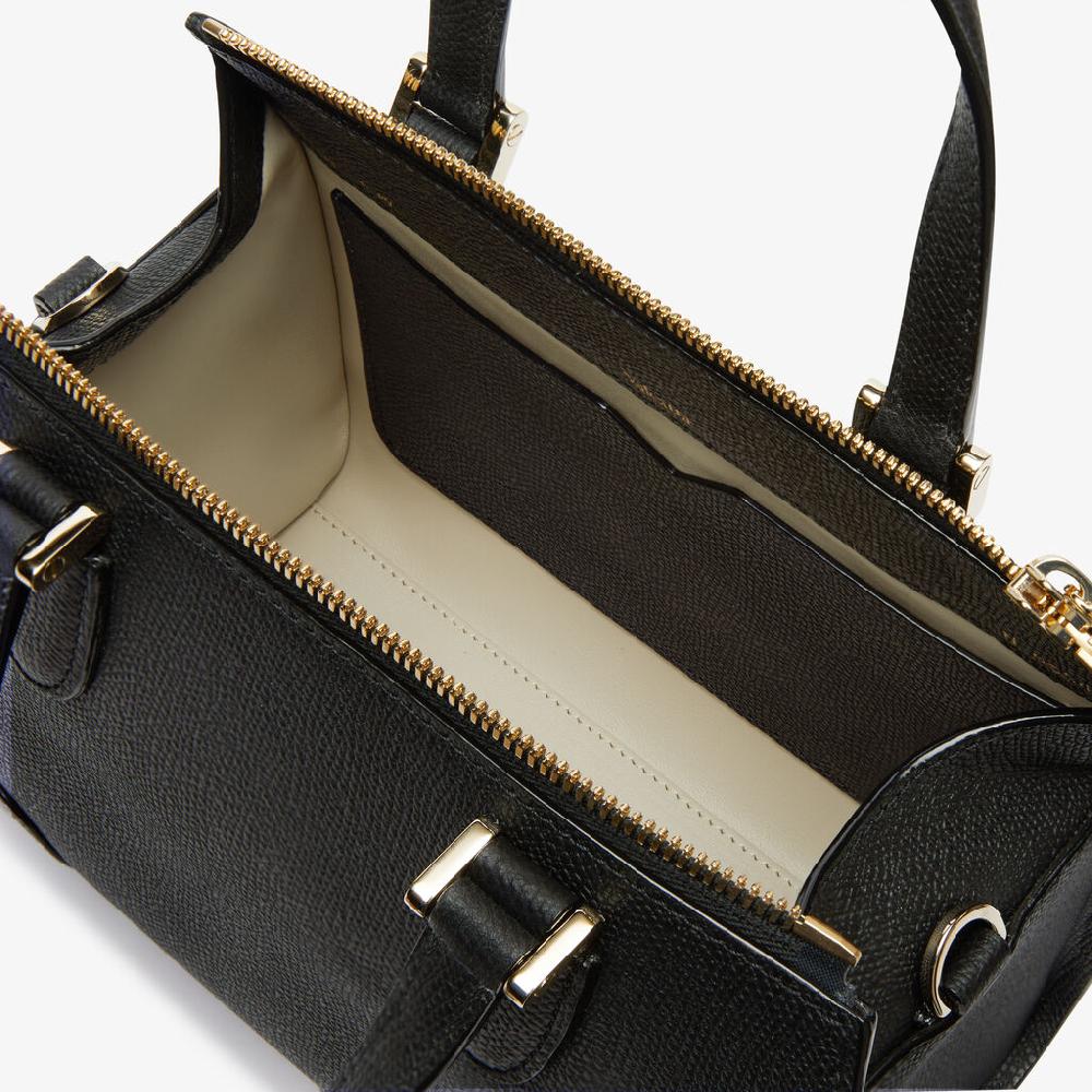 Valextra Borsa bauletto Mini elegante in Pelle Nera | Valextra Babila Qualità Garantita