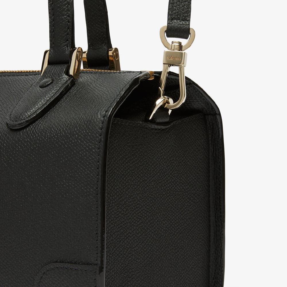 Valextra Borsa bauletto Mini elegante in Pelle Nera | Valextra Babila Qualità Garantita