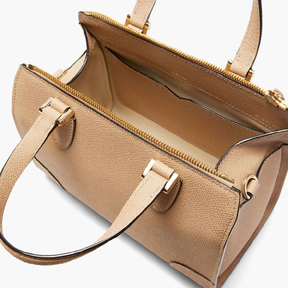 Valextra Borsa a bauletto in Pelle Beige con tracolla | Valextra Babila Acquista Ora