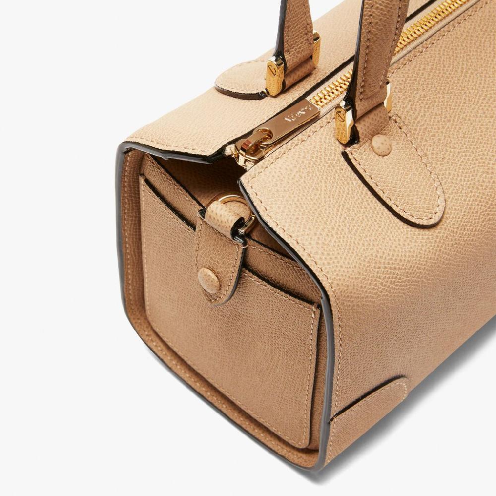 Valextra Borsa a bauletto in Pelle Beige con tracolla | Valextra Babila Acquista Ora