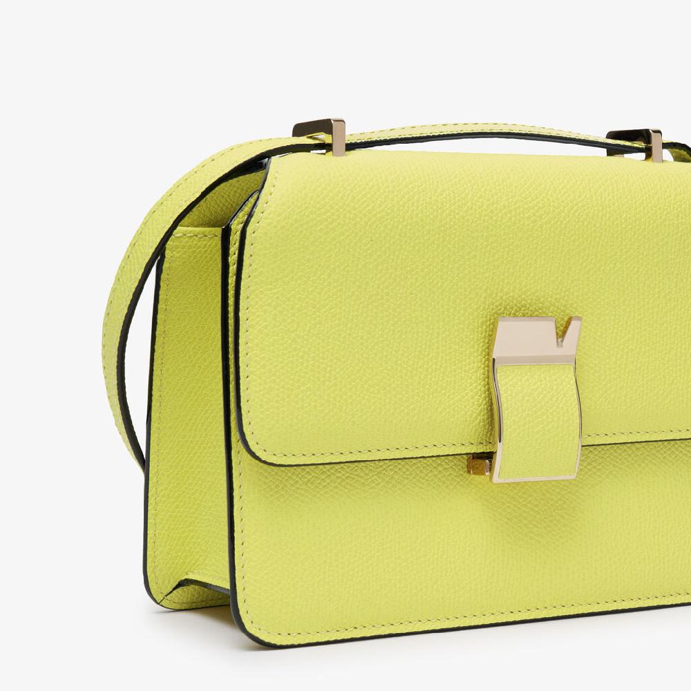 Valextra Borsa a tracolla da Donna in Pelle Gialla di Lusso | Valextra Promozione Limitata