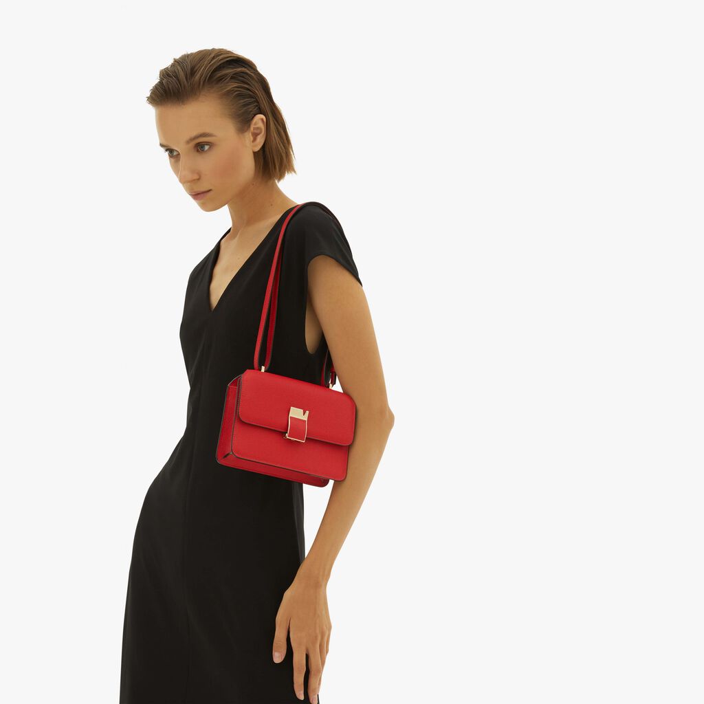 Valextra Borsa a tracolla in Pelle Rossa tracolla regolabile | Valextra Fino Al -60%