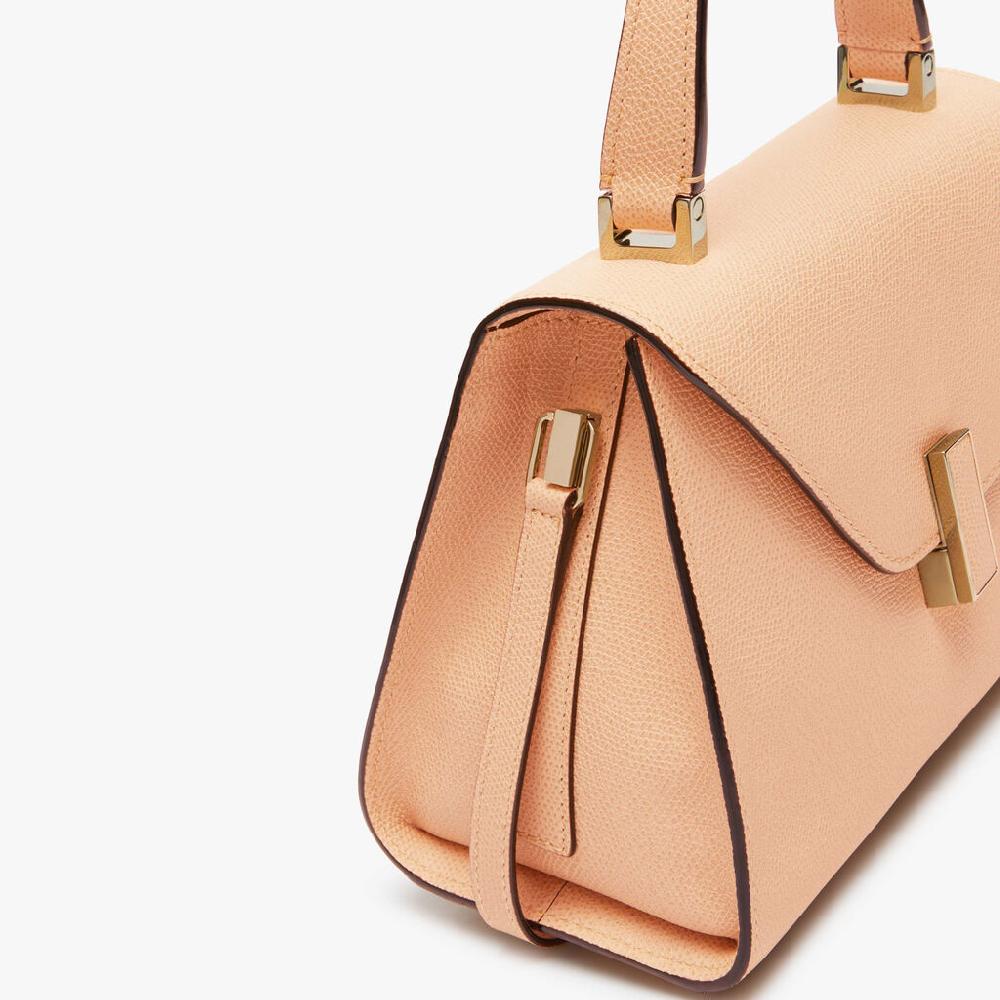 Valextra Borsa a mano Mini in Pelle Rosa Cipria | Valextra Iside Shopping Online