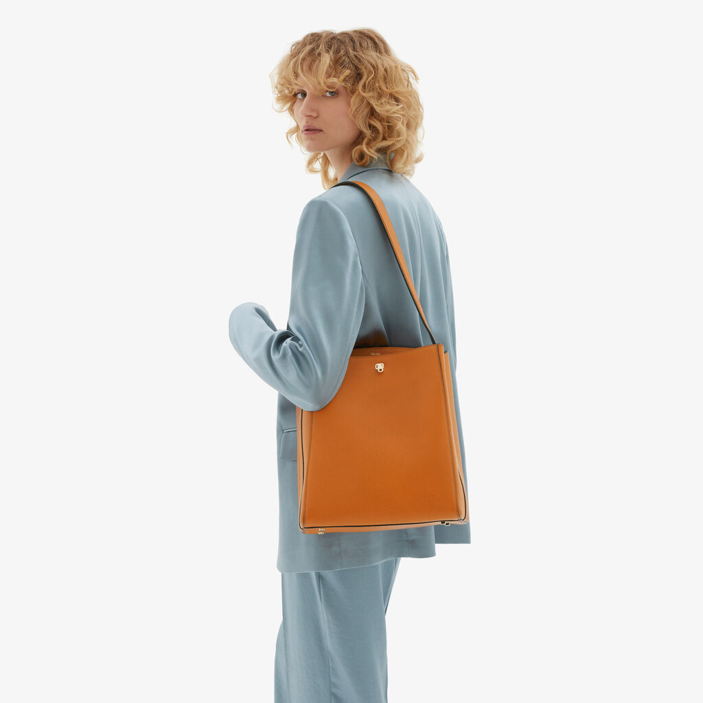 Valextra Borsa a spalla da Donna in Pelle Marrone | Valextra Brera Convenienza