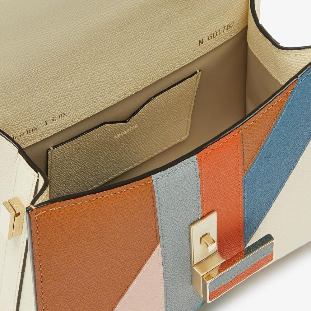 Valextra Borsa a mano da Donna di Lusso in Pelle Multicolore | Valextra Iside Offerta per la Festa della Mamma