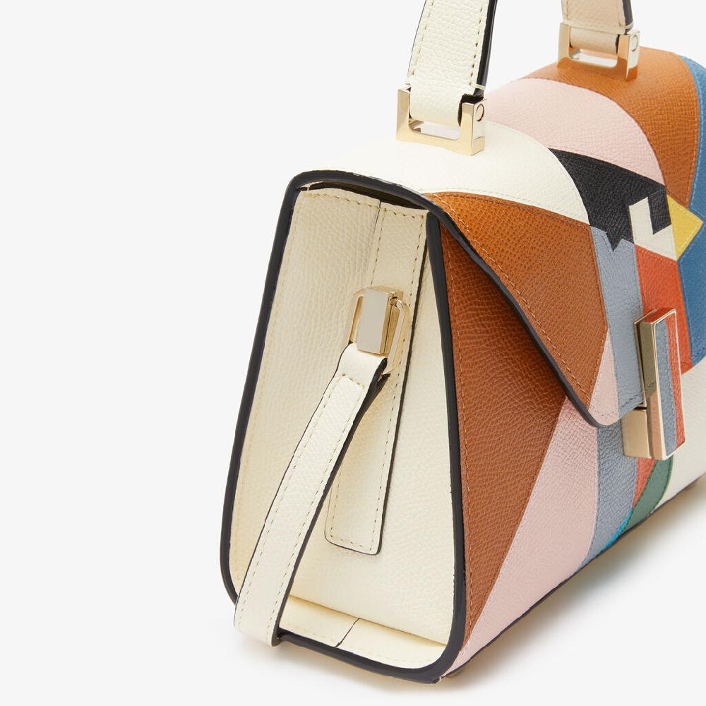 Valextra Borsa a mano da Donna di Lusso in Pelle Multicolore | Valextra Iside Offerta per la Festa della Mamma