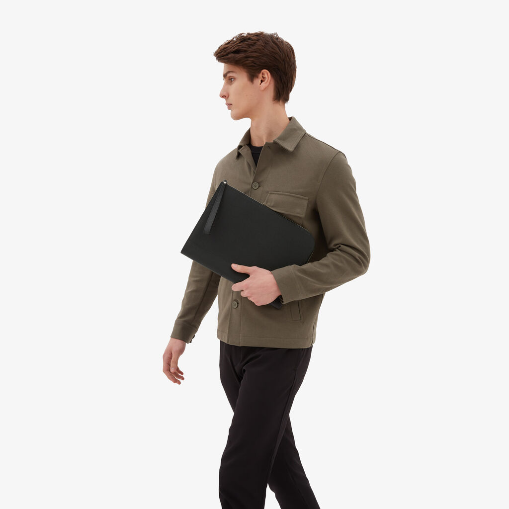 Valextra Busta portadocumenti in Pelle Nera | Valextra My Logo Super Saving Price